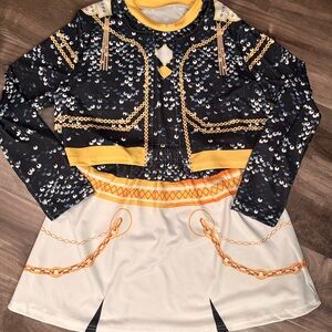 Demon Hunter Black / Gold / White 3-Piece Set (Jacket ,Tank Top, Skirt) NWOT